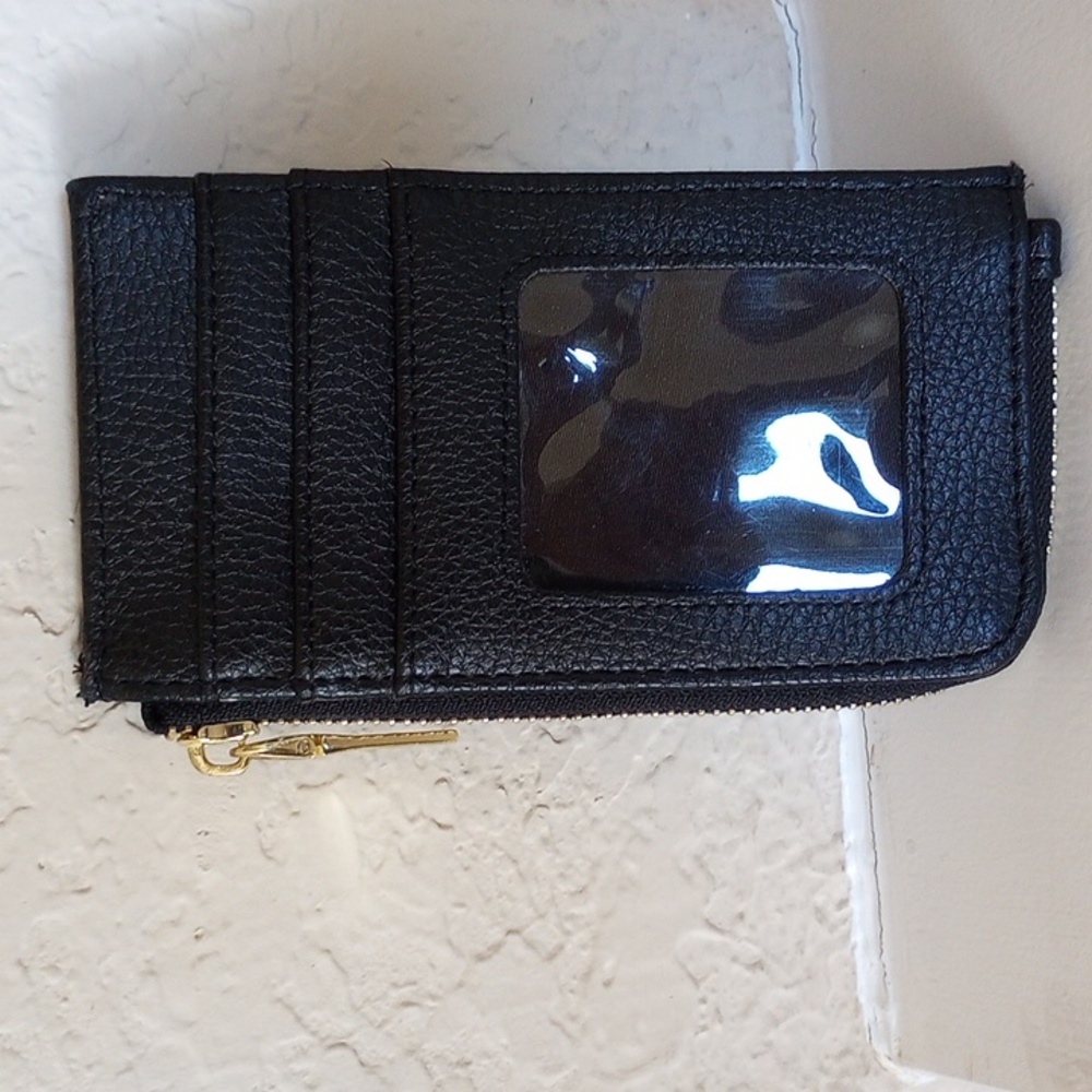 Steve Madden Black Card Wallet - Picture 2 of 5
